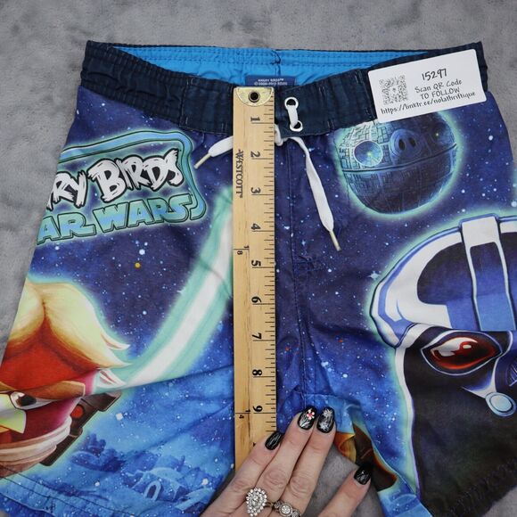 Star Wars Shorts Boys XS Multicolor Angry Birds Drawstring Stretchable Waist - Picture 6 of 16